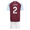 Aston Villa Matty Cash #2 Hemmaställ Barn 2024-25 Korta ärmar (+ Korta byxor)